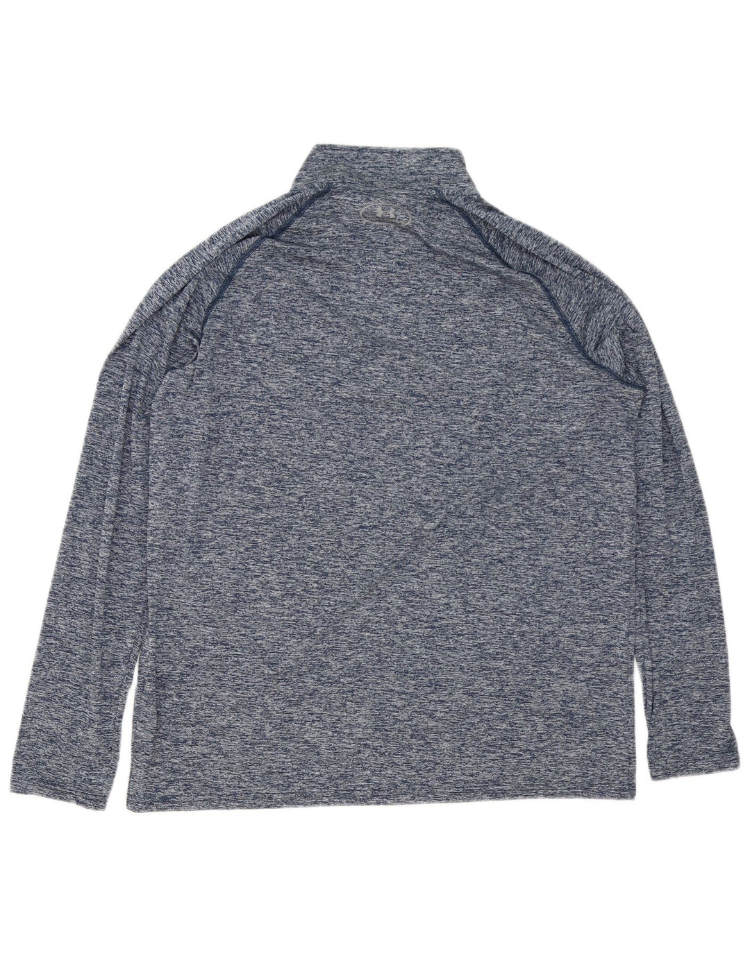 Under Armour Mens Heat Gear Pullover Tracksuit Top Large Blue Flecked