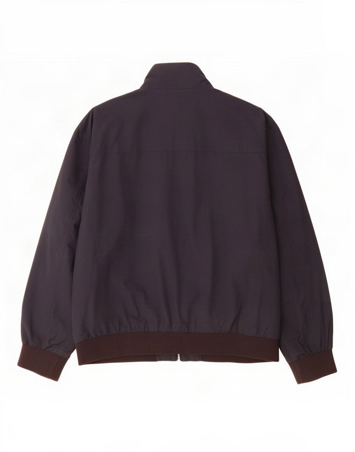 Marks & Spencer Mens Bomber Jacket UK 44 2XL Navy Blue Polyamide