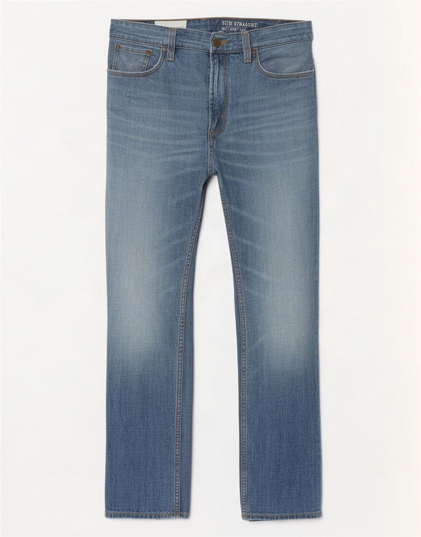 Levi's Mens 514 Slim Straight Jeans W34 L32 Blue Cotton