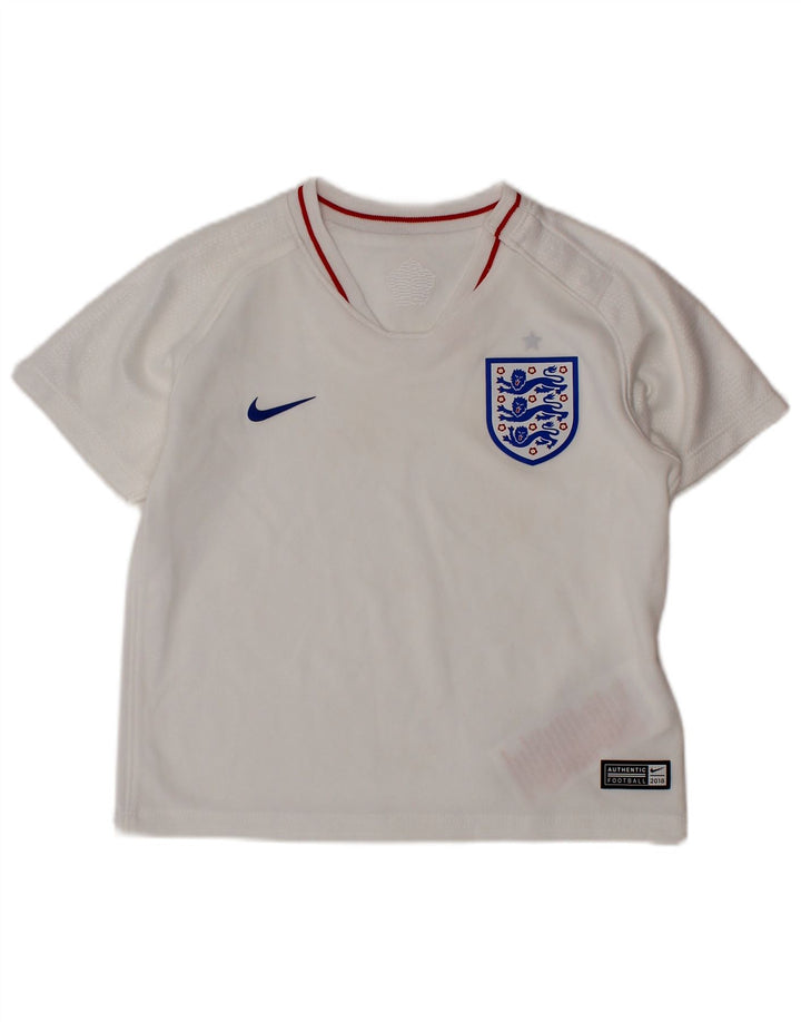 NIKE Baby Boys England T-Shirt Top 12-18 Months White Polyester