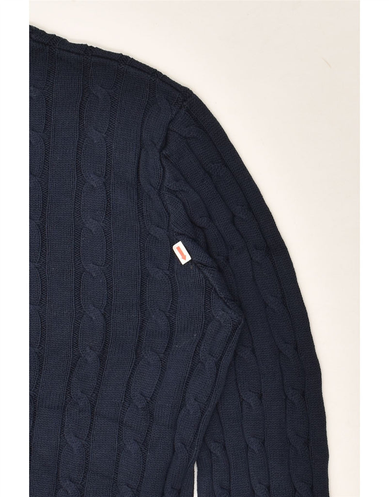 CREW CLOTHING Womens Crew Neck Jumper Sweater UK 18 XL Navy Blue Cotton | Vintage Crew Clothing | Thrift | Second-Hand Crew Clothing | Used Clothing | Messina Hembry 