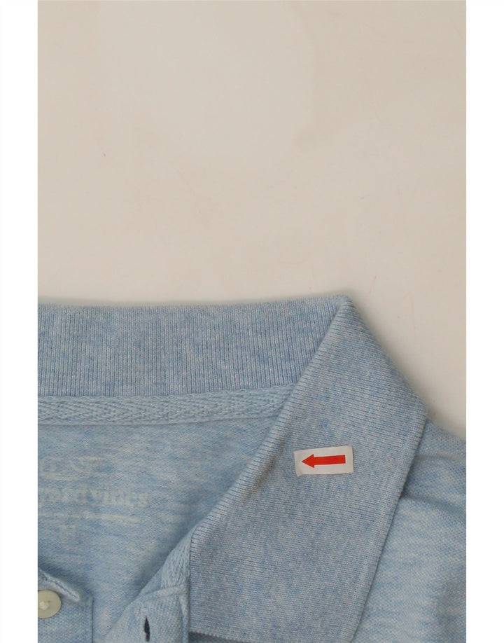 VINEYARD VINES Mens Polo Shirt Medium Blue Cotton Vintage Vineyard Vines and Second-Hand Vineyard Vines from Messina Hembry 