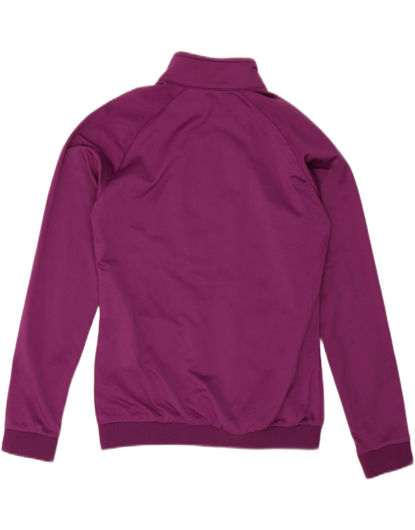 Asics Womens Tracksuit Top Jacket UK 12 Medium Purple