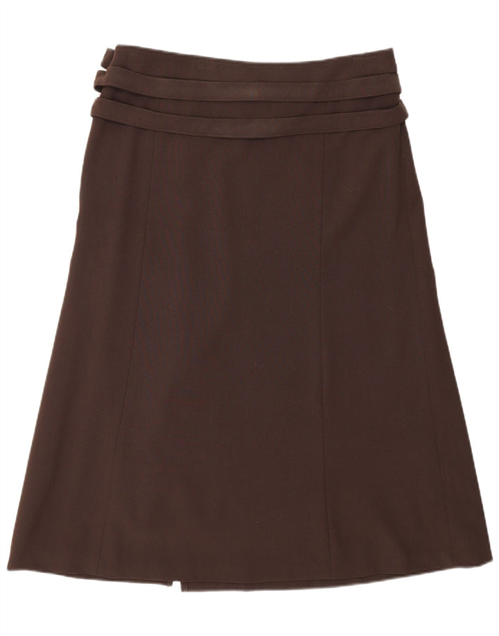 Atos Lombardini Womens A-Line Skirt W30 Medium Brown