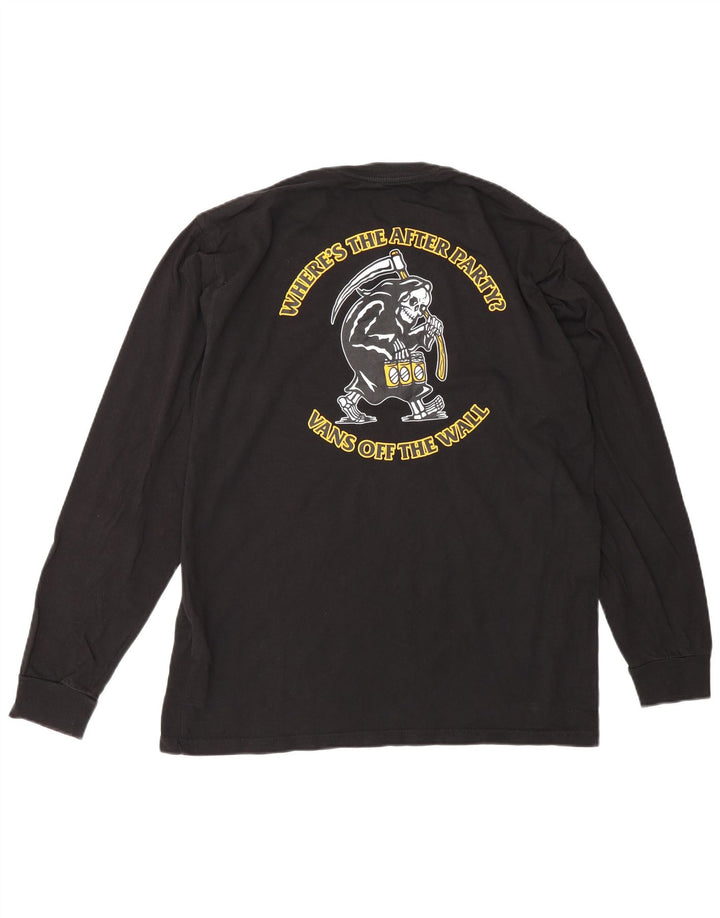 Vans Mens Classic Fit Graphic Top Long Sleeve Medium Black Cotton