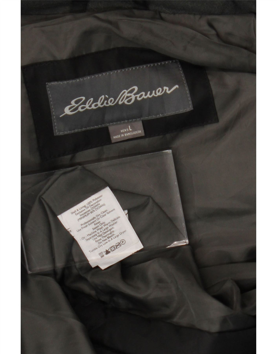 EDDIE BAUER Mens Padded Gilet UK 40 Large Black Polyester