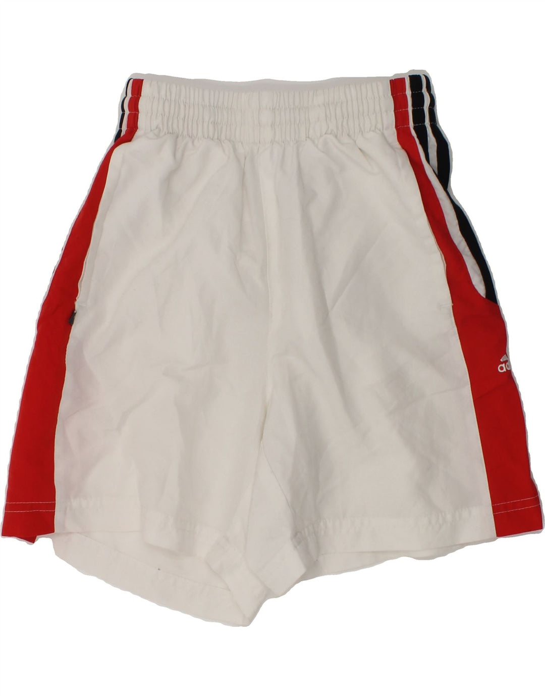 ADIDAS Boys Sport Shorts 9-10 Years White Cotton | Vintage Adidas | Thrift | Second-Hand Adidas | Used Clothing | Messina Hembry 