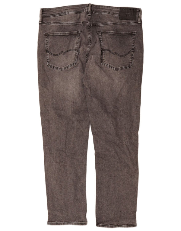 Jack & Jones Mens Slim Jeans W38 L32 Grey Cotton