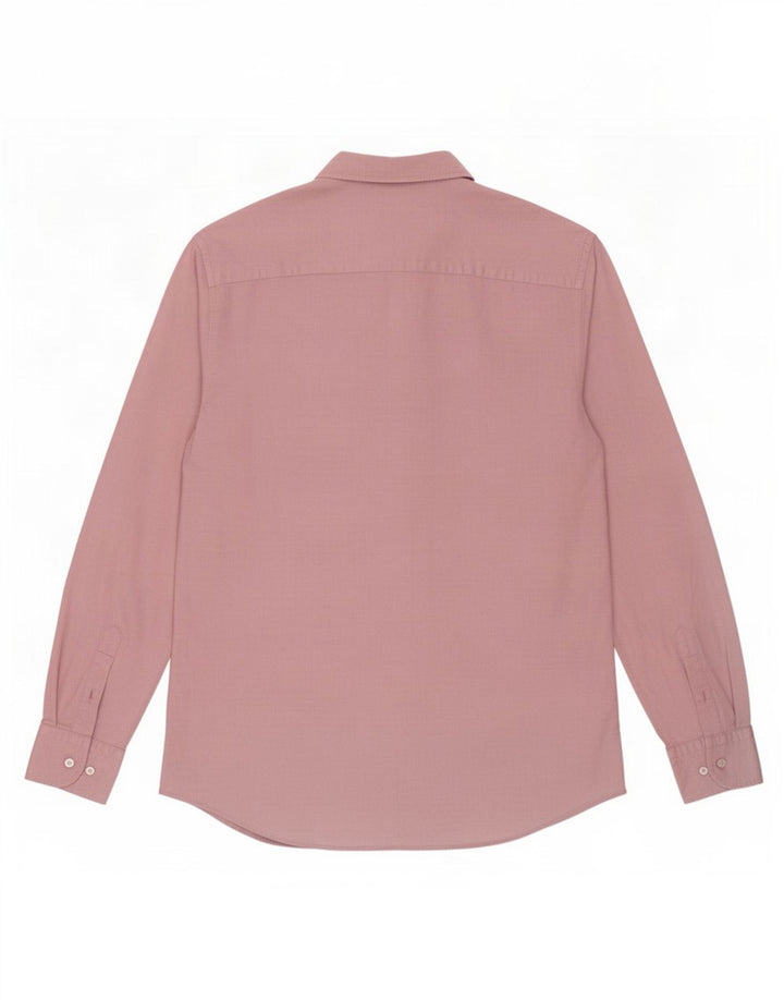 Massimo Dutti Mens Shirt XL Pink Cotton