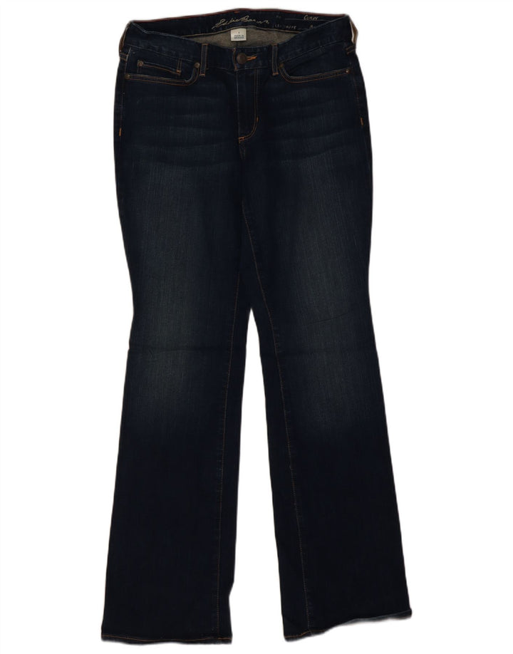 EDDIE BAUER Womens Curvy Bootcut Jeans US 8 Medium W34 L32 Navy Blue