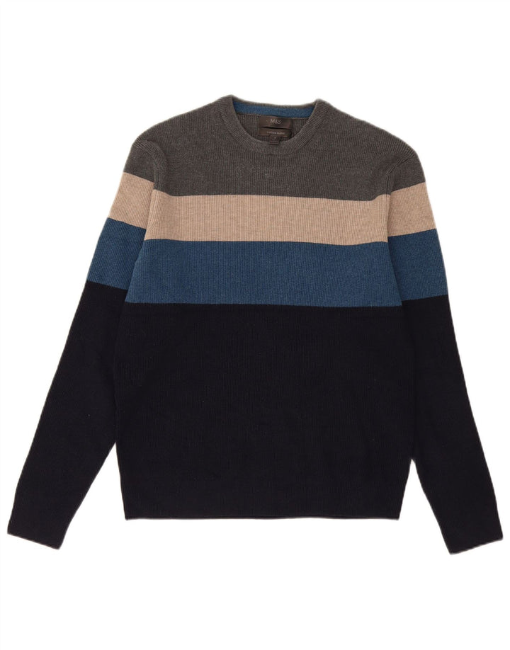 Marks & Spencer Mens Crew Neck Jumper Sweater Medium Multicoloured