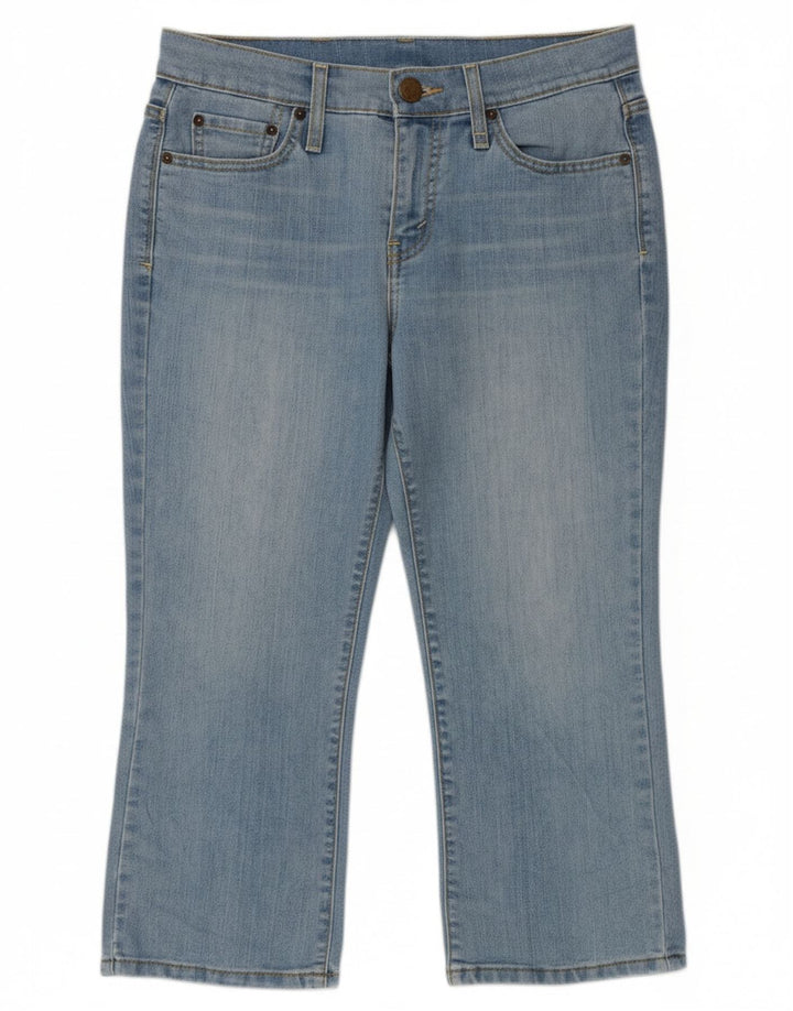 LEVI'S Womens Capri Jeans US 6 Medium W32 L22 Blue Ramie