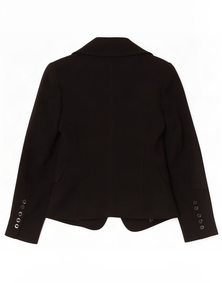Zara Womens 1 Button Blazer Jacket EU 36 XS Black