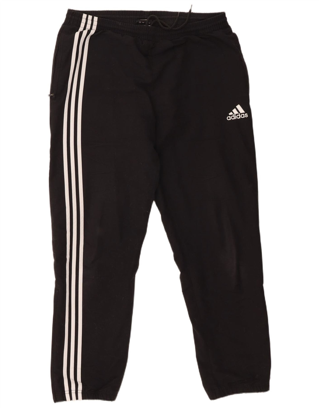Adidas Mens Tracksuit Trousers Joggers UK 40/42 Medium  Black Polyester