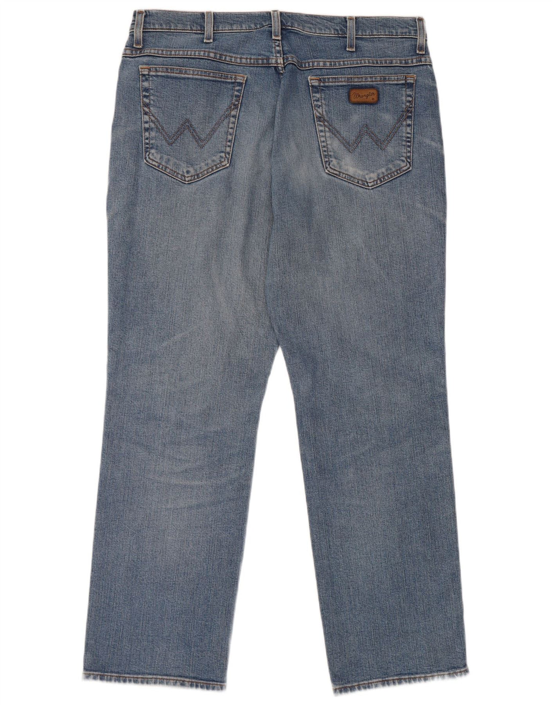 WRANGLER Mens Texas Stretch Straight Jeans W36 L30 Blue Cotton