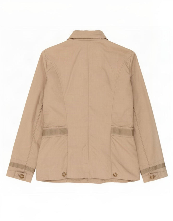 Dek'Her Womens Hooded Utility Jacket UK 18 XL Beige Polyamide