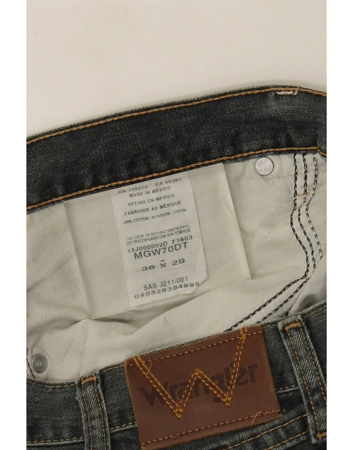 Wrangler Mens Straight Jeans W36 L29 Blue Cotton