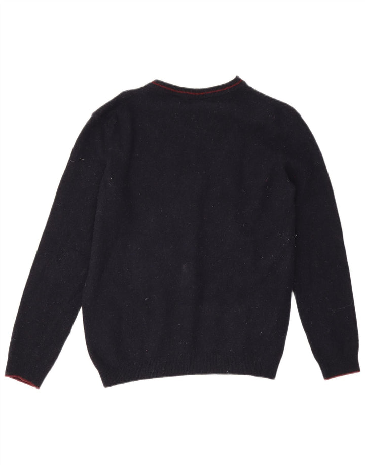 Timberland Womens Graphic Crew Neck Jumper Sweater UK 14 Medium Navy Blue