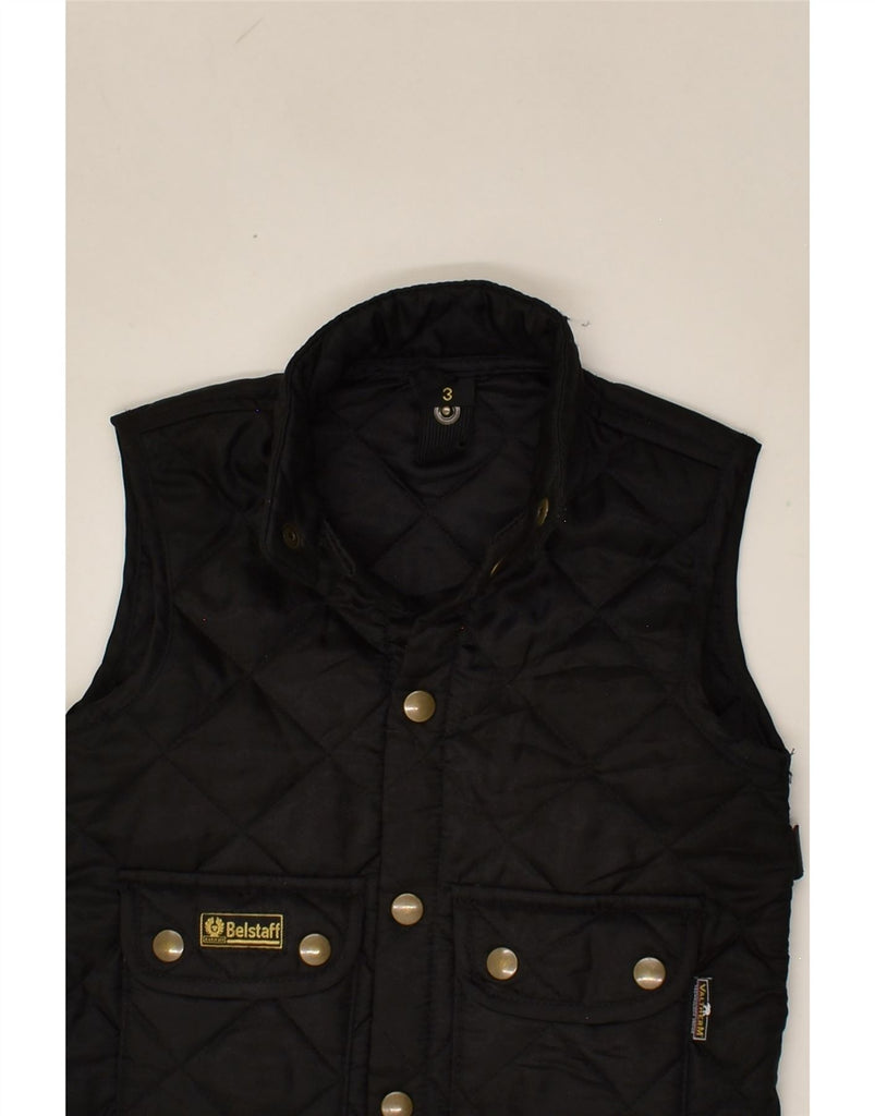 BELSTAFF Boys Quilted Gilet 2-3 Years Black Polyester | Vintage Belstaff | Thrift | Second-Hand Belstaff | Used Clothing | Messina Hembry 