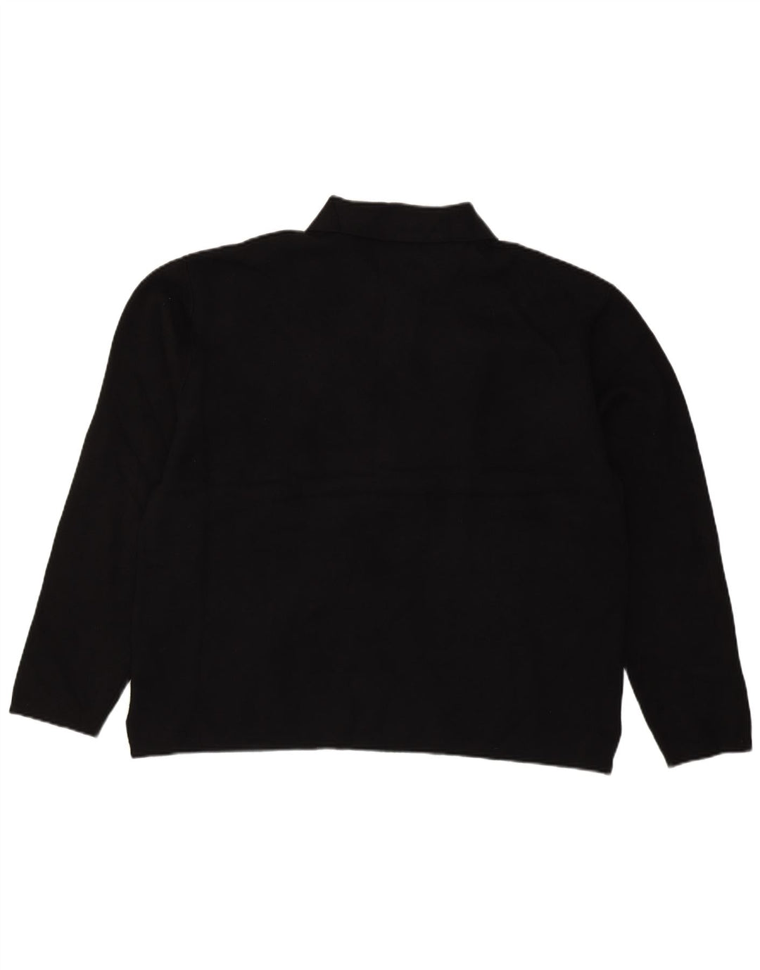 Zara Mens Polo Neck Jumper Sweater XL Black Viscose
