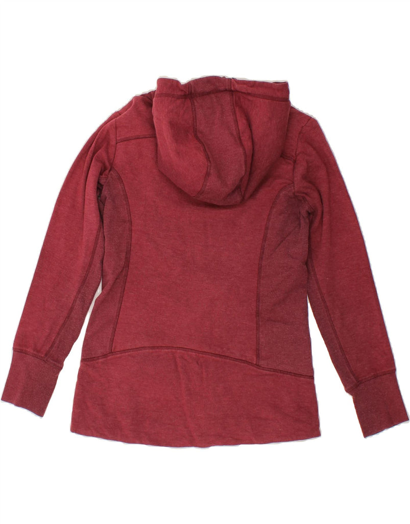 EDDIE BAUER Womens Zip Hoodie Sweater UK 10 Small Red Cotton Vintage Eddie Bauer and Second-Hand Eddie Bauer from Messina Hembry 