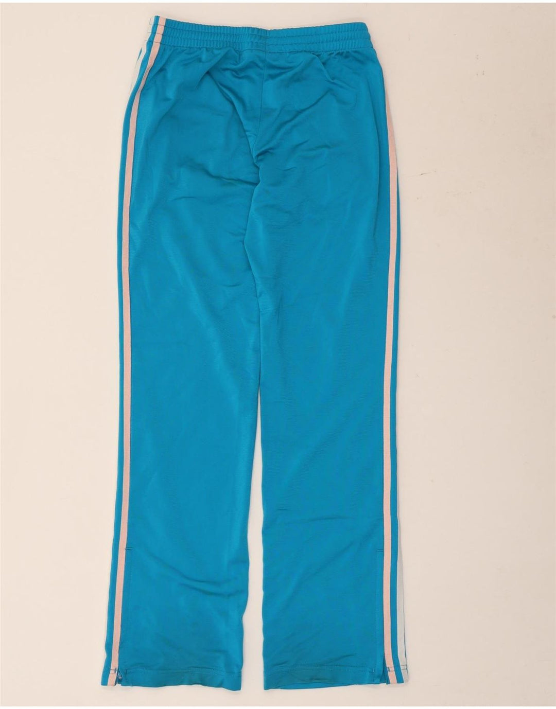 Adidas Womens Tracksuit Trousers UK 10 Small Blue Polyester