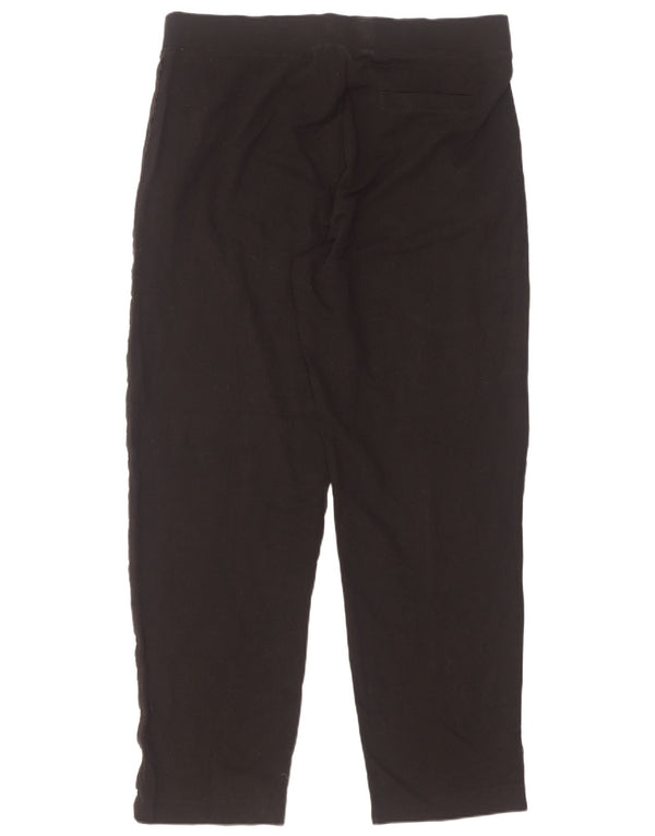 Marks & Spencer Womens Tapered Casual Trousers UK 18 XL W36 L32 Black
