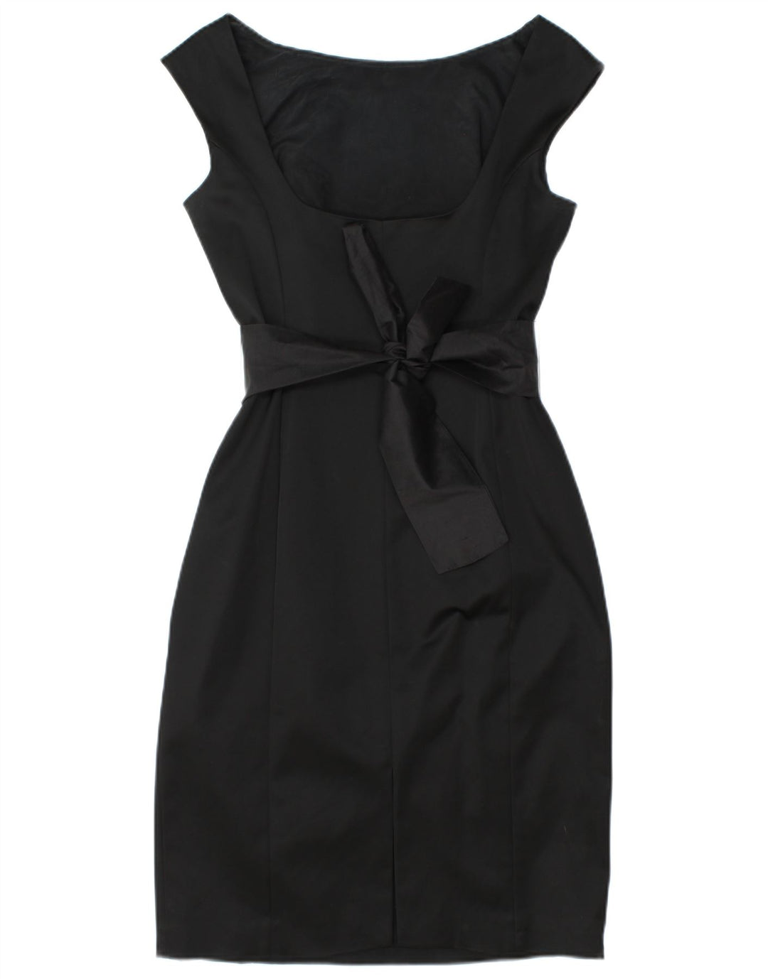 COAST Womens Sleeveless Sheath Dress UK 12 Medium Black Acetate