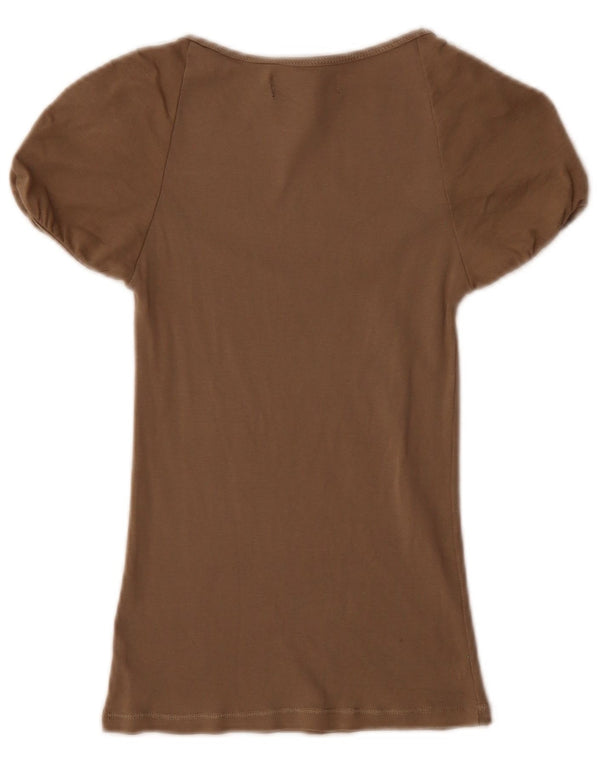 Zara Womens Blouse Top UK 8 Small Grey