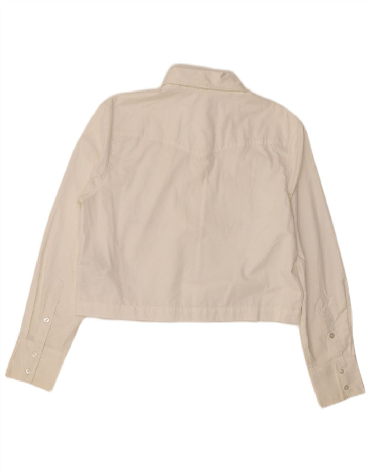 Calvin Klein Jeans Womens Shirt UK 16 Large White Cotton