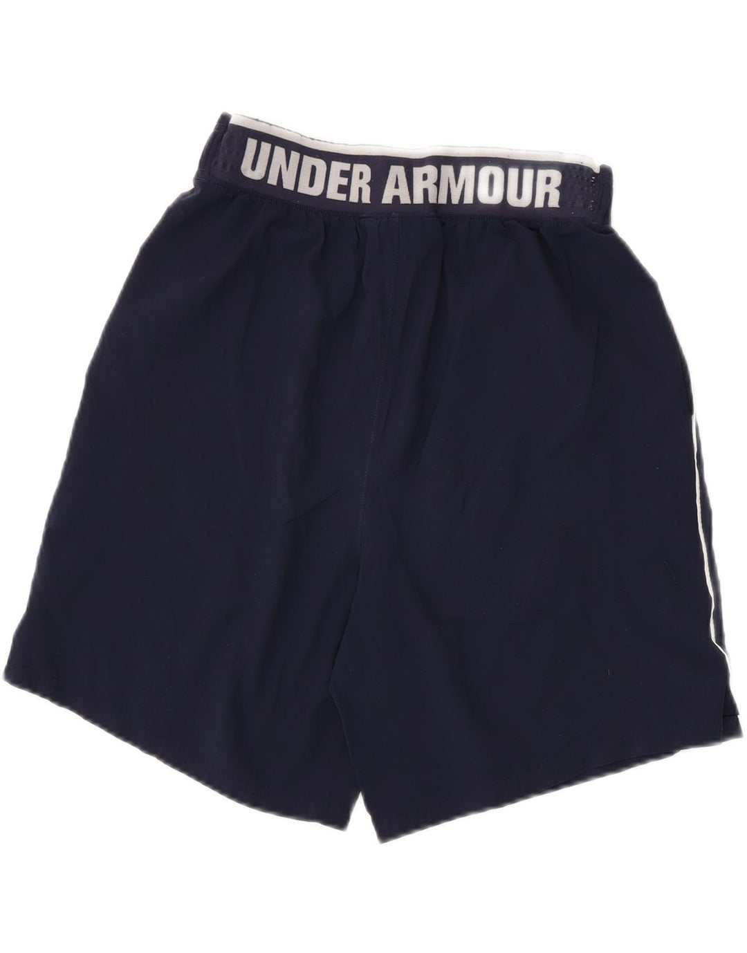 Under Armour Mens Heat Gear Graphic Sport Shorts Medium Navy Blue Polyester