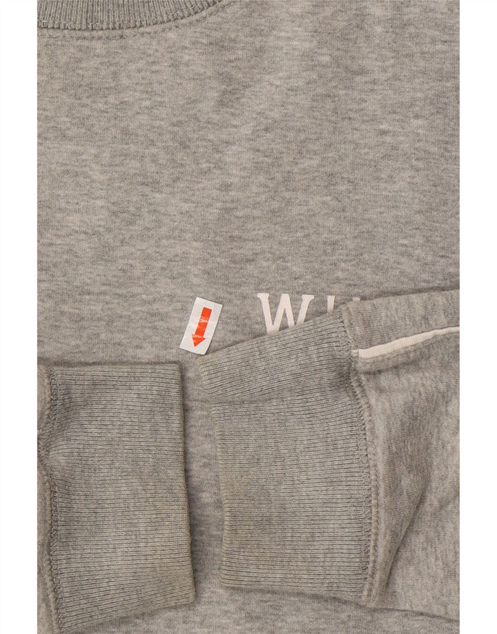 JACK WILLS Womens Sweatshirt Jumper UK 12 Medium Grey Cotton
