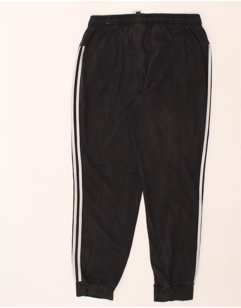 ADIDAS Womens Tracksuit Trousers Joggers XL Black Cotton | Vintage Adidas | Thrift | Second-Hand Adidas | Used Clothing | Messina Hembry 