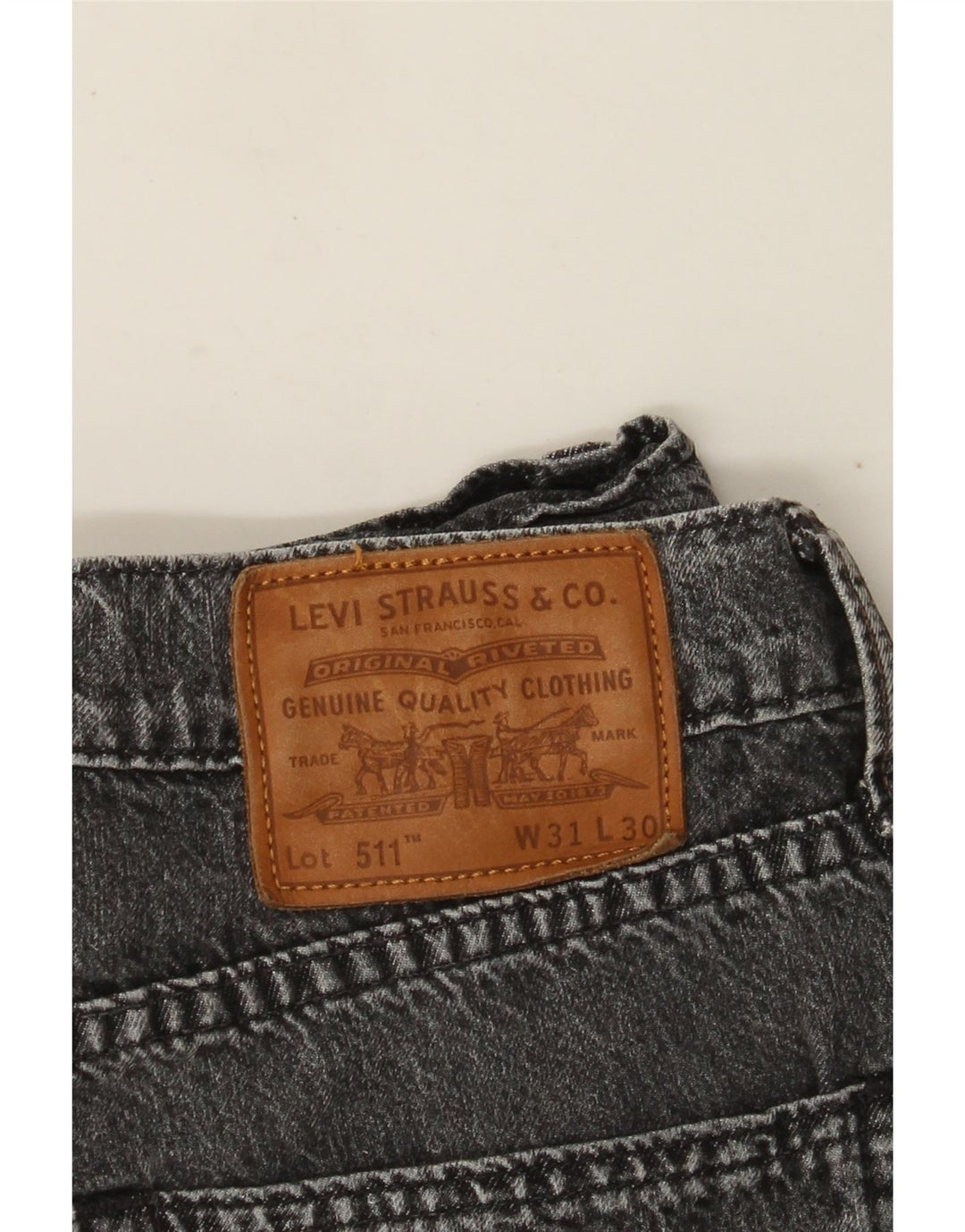 Levi's Mens 511 Slim Jeans W31 L30 Grey Cotton