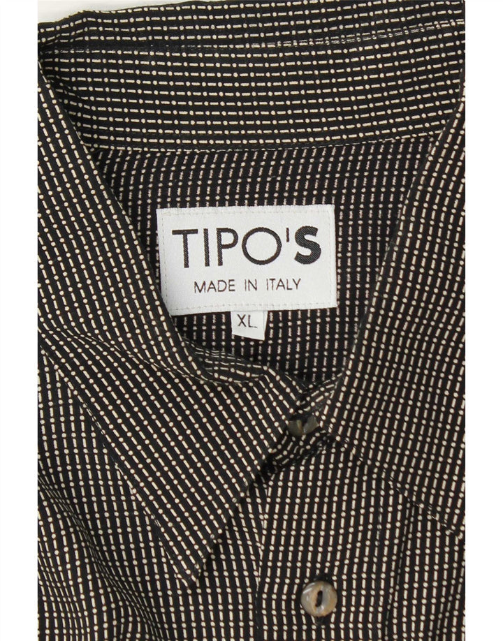 Tipo' S Mens Shirt XL Black Striped
