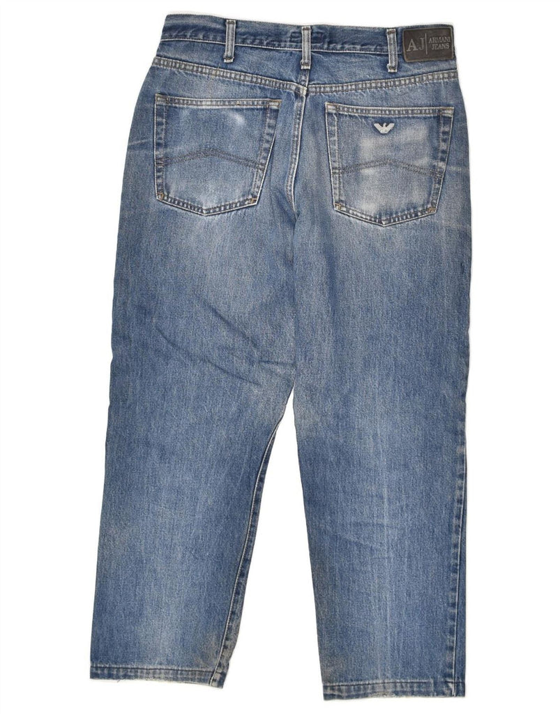 ARMANI Mens Straight Jeans W34 L27 Blue | Vintage Armani | Thrift | Second-Hand Armani | Used Clothing | Messina Hembry 