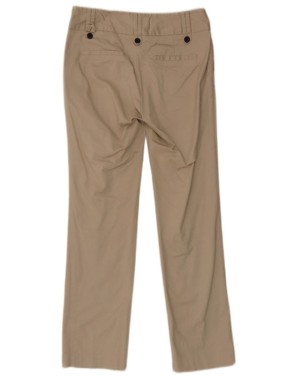 Zara Womens Straight Chino Trousers EU 36 XS W26 L28 Beige