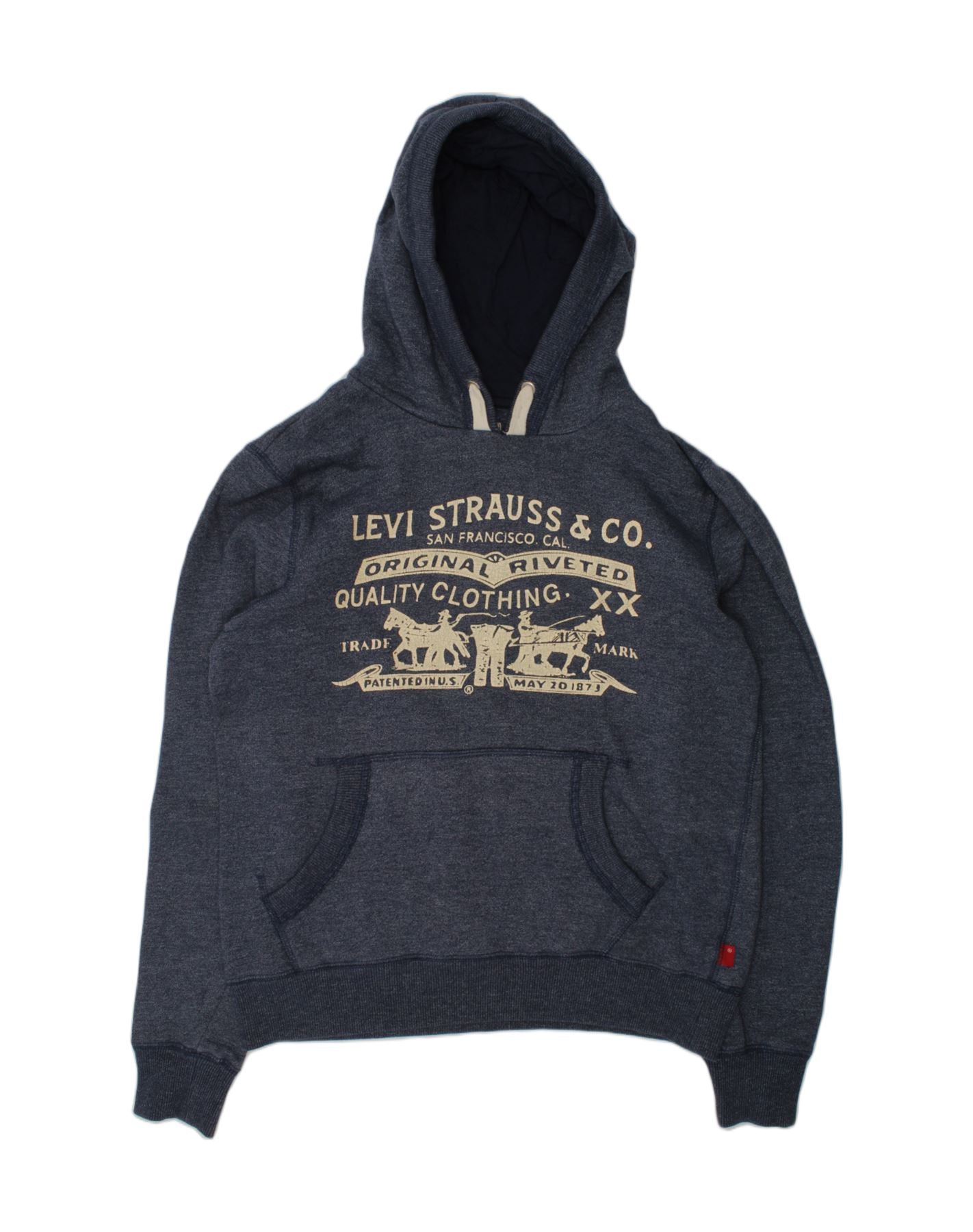 LEVI'S Felpa con cappuccio grafica per bambini 13-14 anni Cotone blu navy