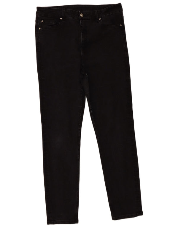 Marks & Spencer Womens Slim Jeans UK 16 Large W36 L29 Black Cotton