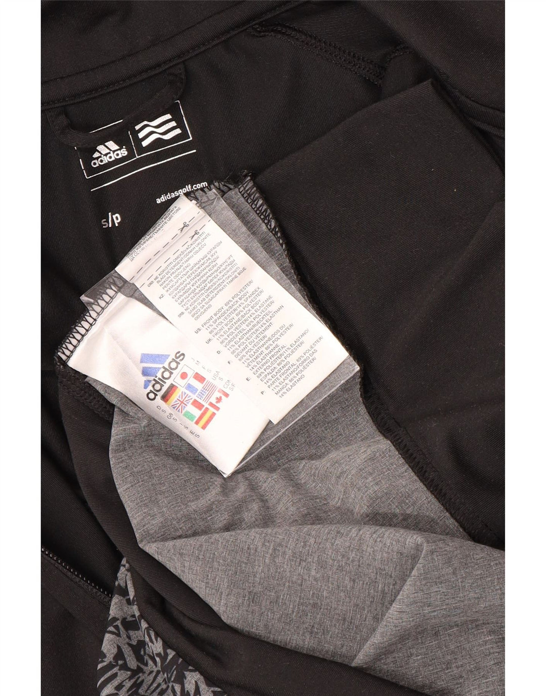 ADIDAS Womens Tracksuit Top Jacket UK 10 Small Black Colourblock Polyester