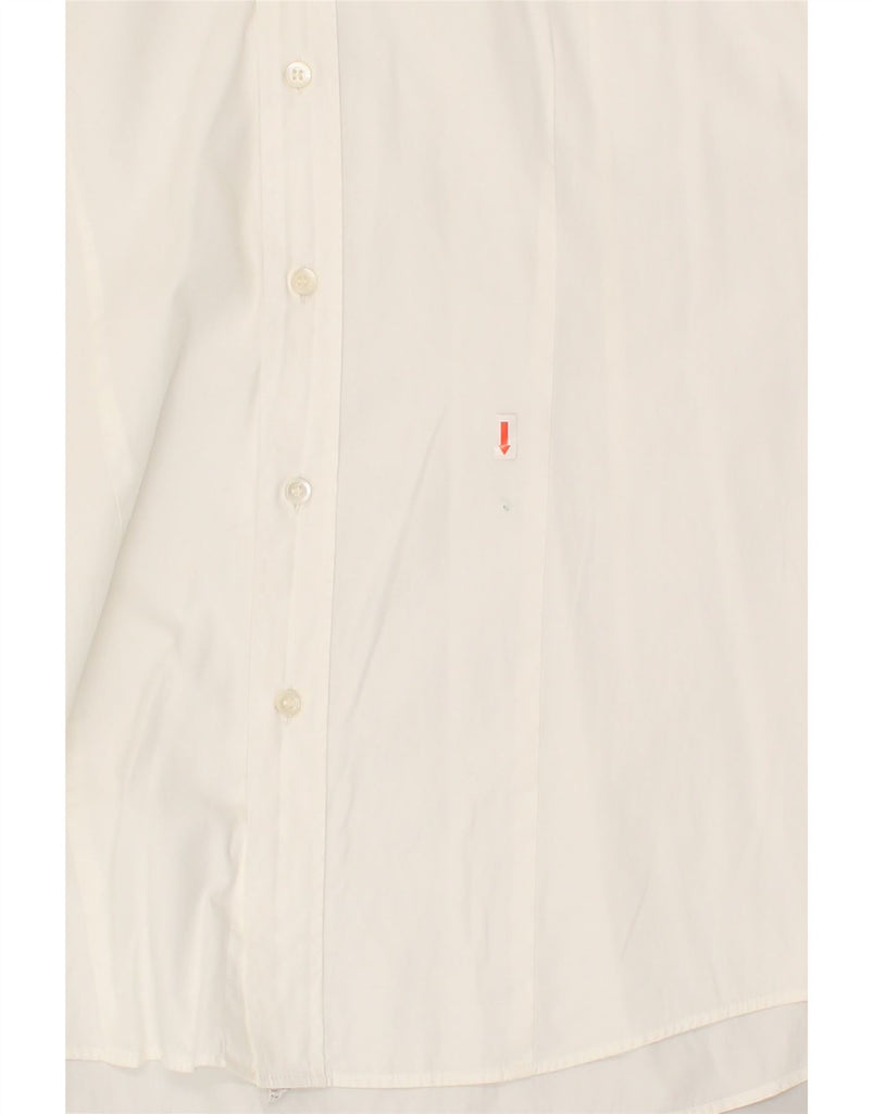 HUGO BOSS Mens Slim Fit Shirt Large White Cotton | Vintage Hugo Boss | Thrift | Second-Hand Hugo Boss | Used Clothing | Messina Hembry 