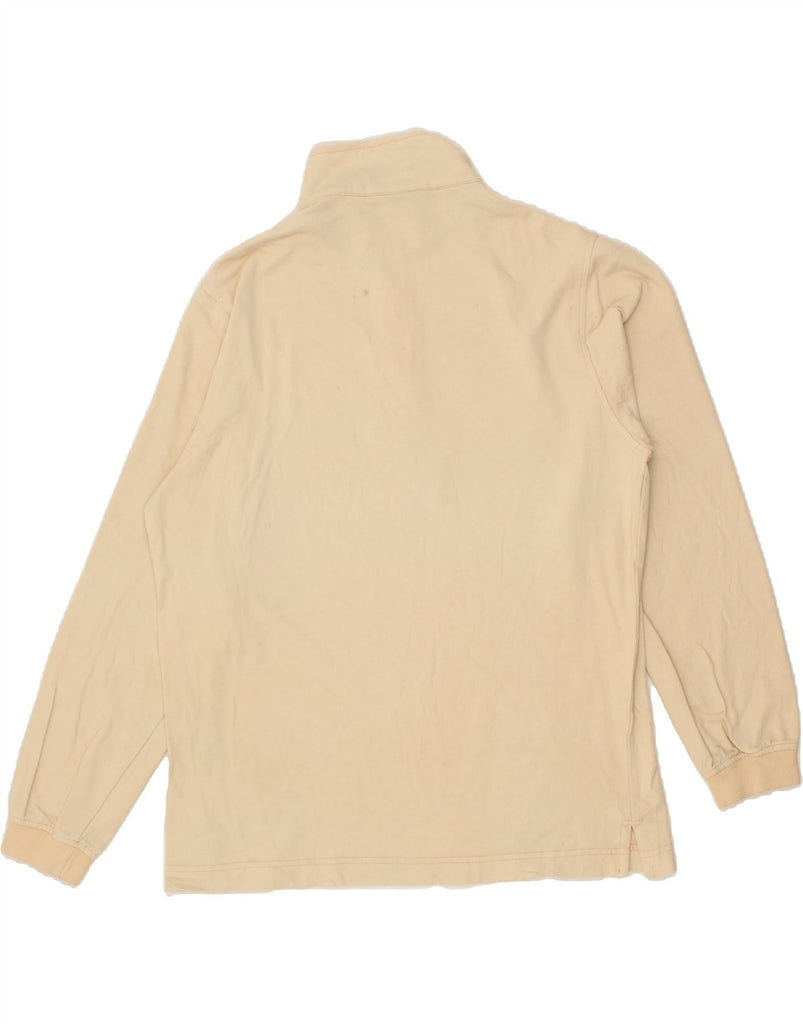 AUSTRALIAN L'ALPINA Womens Zip Neck Sweatshirt Jumper IT 46 Large Beige Vintage AUSTRALIAN L'ALPINA and Second-Hand AUSTRALIAN L'ALPINA from Messina Hembry 