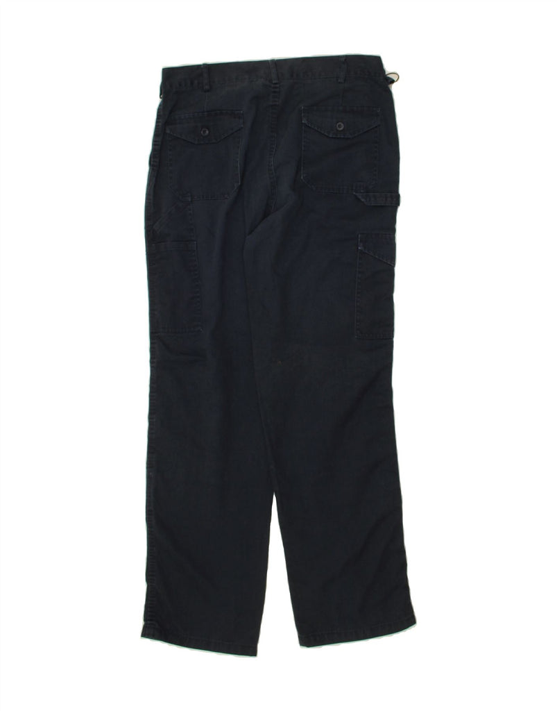 DICKIES Mens Straight Cargo Trousers W34 L32 Navy Blue | Vintage Dickies | Thrift | Second-Hand Dickies | Used Clothing | Messina Hembry 