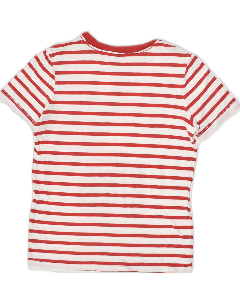 GAP Girls Graphic T-Shirt Top 9-10 Years Large Red Striped Cotton | Vintage Gap | Thrift | Second-Hand Gap | Used Clothing | Messina Hembry 