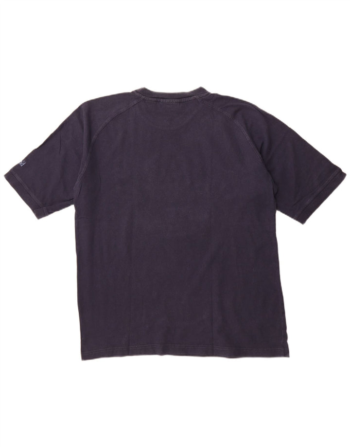 TIMBERLAND Mens Graphic T-Shirt Top Large Navy Blue Cotton