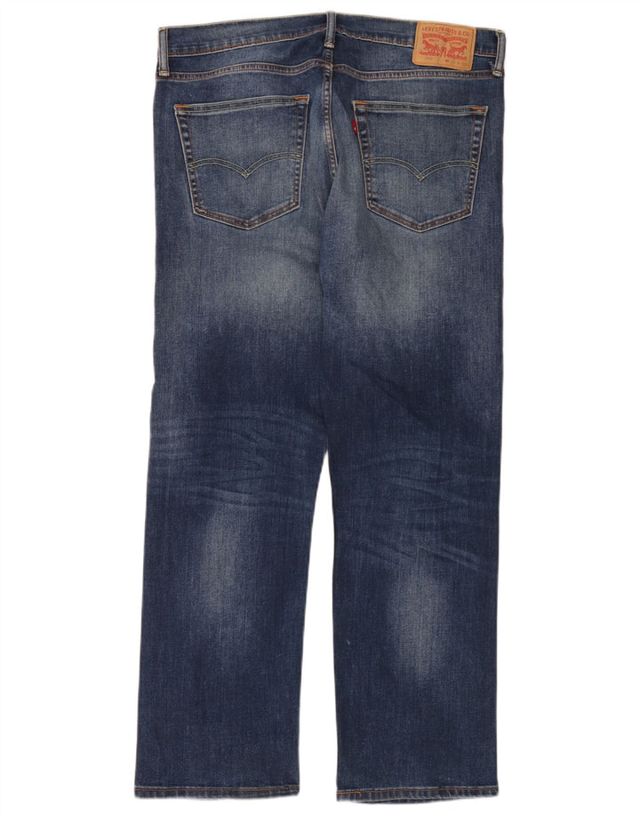 Levi's Mens 504 Straight Jeans W36 L30 Blue Cotton