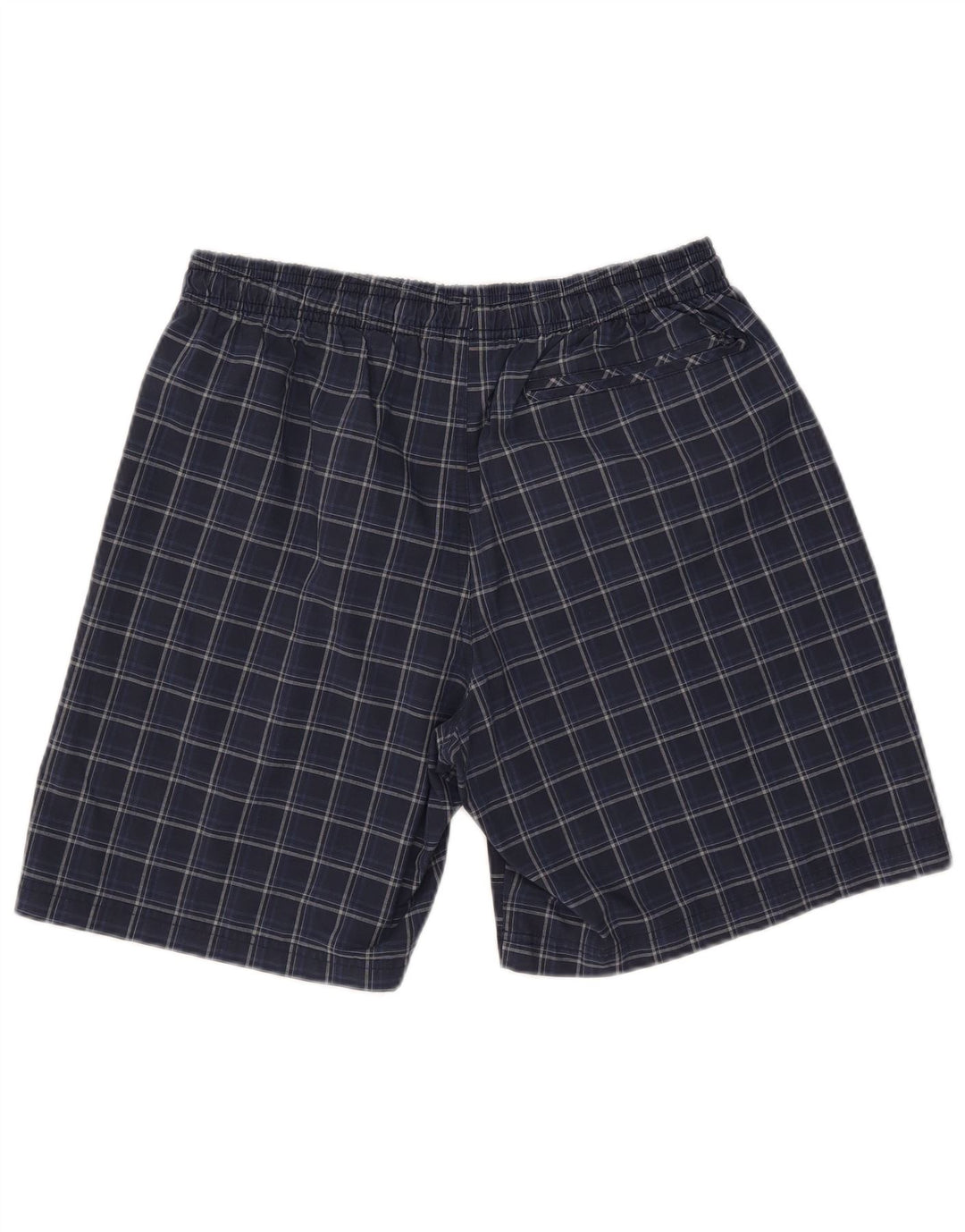 Adidas Mens Swimming Shorts Large Blue Check Polyester