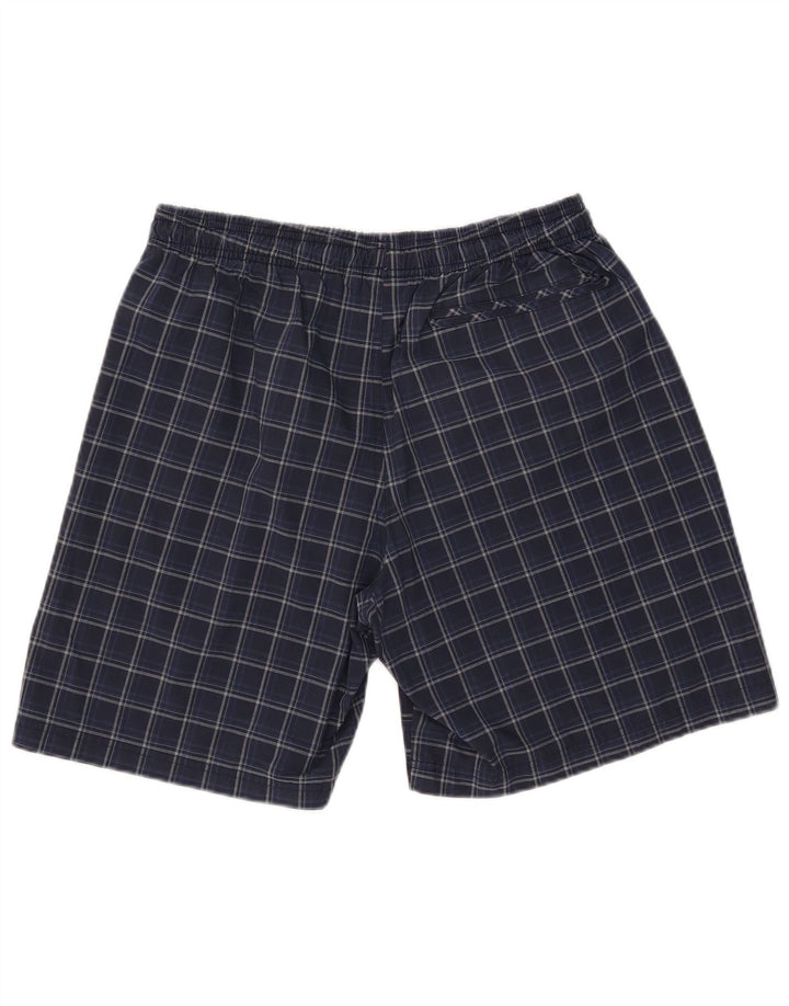 Adidas Mens Swimming Shorts Large Blue Check Polyester