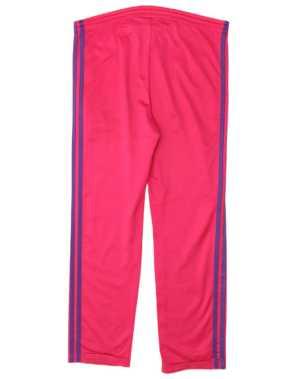 ADIDAS Girls Tracksuit Trousers 14-15 Years  Pink Polyester