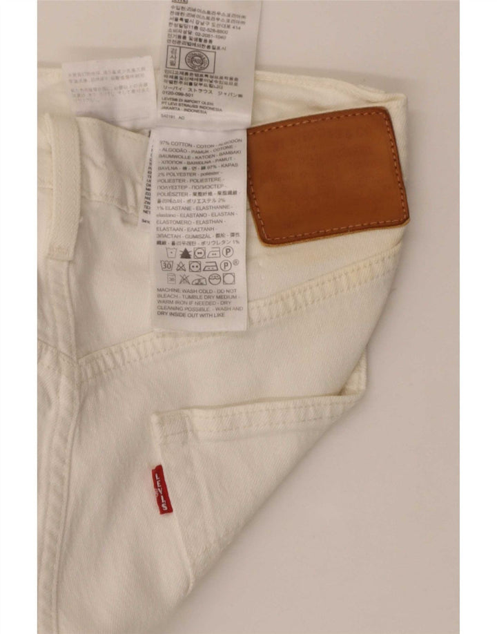Levi's Mens Straight Jeans W29 L28 White Cotton